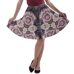 Lilac s  A-line Skater Skirt by LW323