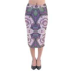 Lilac s  Velvet Midi Pencil Skirt by LW323