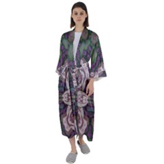 Lilac s  Maxi Satin Kimono by LW323