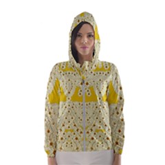 Sunshine Colors On Flowers In Peace Women s Hooded Windbreaker by pepitasart