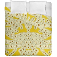 Sunshine Colors On Flowers In Peace Duvet Cover Double Side (california King Size) by pepitasart