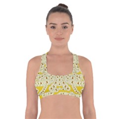 Sunshine Colors On Flowers In Peace Cross Back Sports Bra