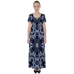 Design C1 High Waist Short Sleeve Maxi Dress by LW323