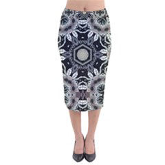 Design C1 Velvet Midi Pencil Skirt by LW323