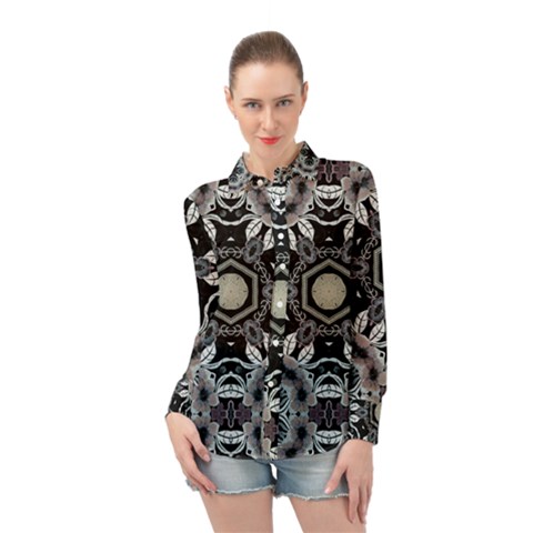 Design C1 Long Sleeve Chiffon Shirt by LW323