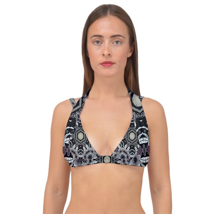 Design C1 Double Strap Halter Bikini Top