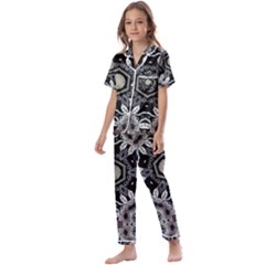 Design C1 Kids  Satin Short Sleeve Pajamas Set by LW323