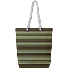 Linear Warm Print Design Full Print Rope Handle Tote (small) by dflcprintsclothing