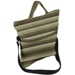 Linear Warm Print Design Fold Over Handle Tote Bag by dflcprintsclothing