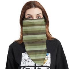 Linear Warm Print Design Face Covering Bandana (triangle) by dflcprintsclothing