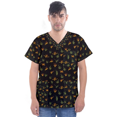 Peizaj Men s V-neck Scrub Top by UniqueThings