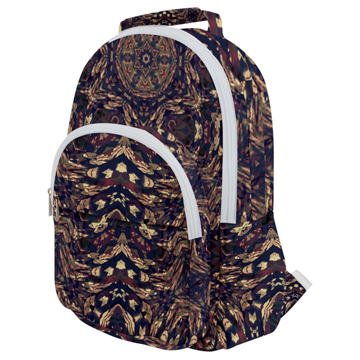 Cool Summer Rounded Multi Pocket Backpack