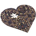 Cool Summer Wooden Puzzle Heart View3