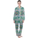 Hawaii Satin Long Sleeve Pajamas Set View1