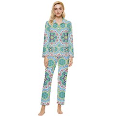 Hawaii Womens  Long Sleeve Pocket Pajamas Set by LW323