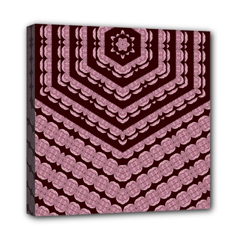 Burgundy Mini Canvas 8  X 8  (stretched) by LW323