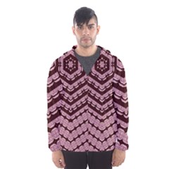 Burgundy Men s Hooded Windbreaker