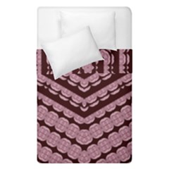 Burgundy Duvet Cover Double Side (single Size) by LW323