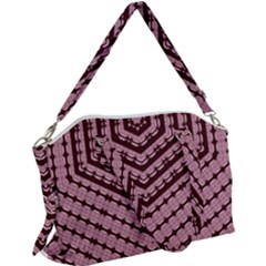 Burgundy Canvas Crossbody Bag by LW323