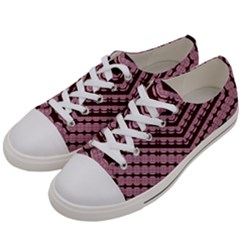 Burgundy Men s Low Top Canvas Sneakers by LW323