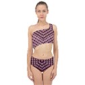 Burgundy Spliced Up Two Piece Swimsuit View1