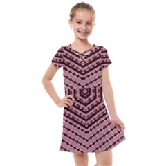 Burgundy Kids  Cross Web Dress by LW323