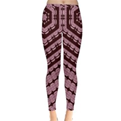 Burgundy Inside Out Leggings by LW323