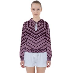 Burgundy Women s Tie Up Sweat by LW323