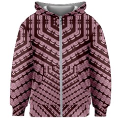 Burgundy Kids  Zipper Hoodie Without Drawstring