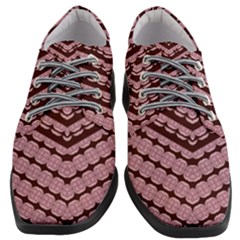 Burgundy Women Heeled Oxford Shoes by LW323