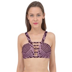 Burgundy Cage Up Bikini Top by LW323