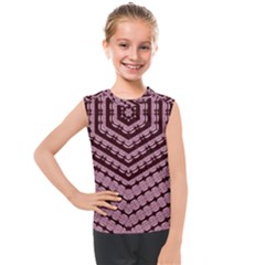 Burgundy Kids  Mesh Tank Top