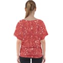 Folk floral pattern. Flowers abstract surface design. Seamless pattern V-Neck Dolman Drape Top View2