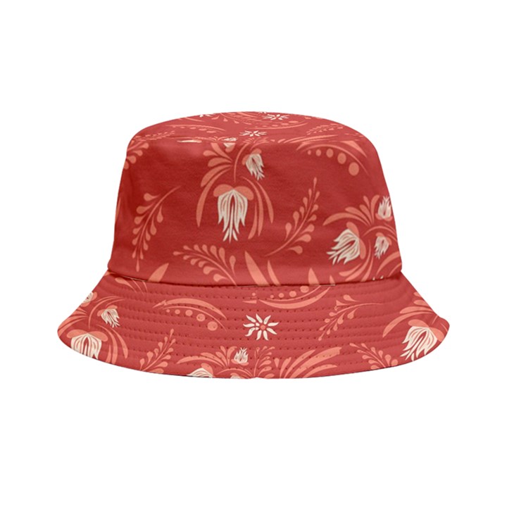 Folk floral pattern. Flowers abstract surface design. Seamless pattern Bucket Hat