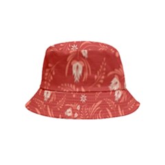 Folk Floral Pattern  Flowers Abstract Surface Design  Seamless Pattern Inside Out Bucket Hat (kids) by Eskimos