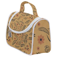 Folk Floral Pattern  Flowers Abstract Surface Design  Seamless Pattern Satchel Handbag by Eskimos