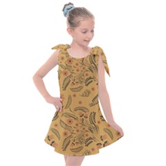 Folk Floral Pattern  Flowers Abstract Surface Design  Seamless Pattern Kids  Tie Up Tunic Dress