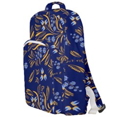 Folk Floral Pattern  Flowers Abstract Surface Design  Seamless Pattern Double Compartment Backpack by Eskimos