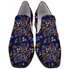 Folk Floral Pattern  Flowers Abstract Surface Design  Seamless Pattern Women Slip On Heel Loafers by Eskimos