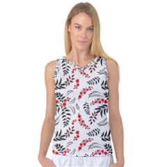 Folk Floral Pattern  Flowers Abstract Surface Design  Seamless Pattern Women s Basketball Tank Top by Eskimos