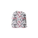 Folk floral pattern. Flowers abstract surface design. Seamless pattern Drawstring Pouch (XS) View2