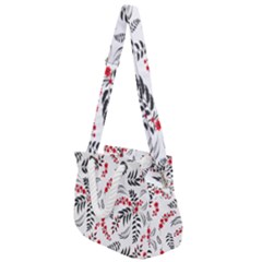 Folk Floral Pattern  Flowers Abstract Surface Design  Seamless Pattern Rope Handles Shoulder Strap Bag by Eskimos