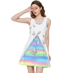 Minimal Holographic Butterflies Inside Out Racerback Dress by gloriasanchez