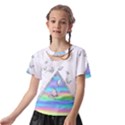 Minimal Holographic Butterflies Kids  Front Cut Tee View2