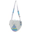 Minimal Holographic Butterflies Heart Shoulder Bag View1