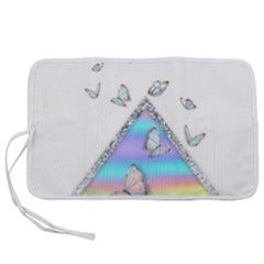 Minimal Holographic Butterflies Pen Storage Case (m) by gloriasanchez