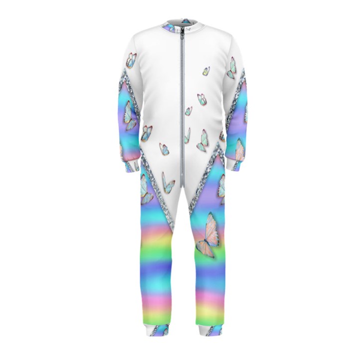 Minimal Holographic Butterflies OnePiece Jumpsuit (Kids)