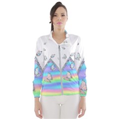 Minimal Holographic Butterflies Women s Windbreaker by gloriasanchez