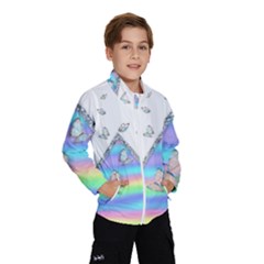 Minimal Holographic Butterflies Kids  Windbreaker