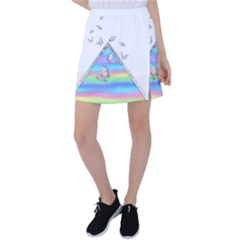 Minimal Holographic Butterflies Tennis Skirt by gloriasanchez